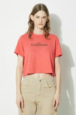 Bombažna kratka majica Columbia ženski