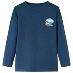 Greatstore Otroški pulover mornarsko modra 128