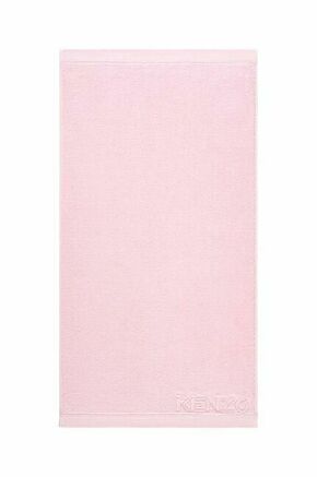 Majhna bombažna brisača Kenzo Iconic Rose2 55x100 cm - roza. Majhna bombažna brisača iz kolekcije Kenzo. Model izdelan iz tekstilnega materiala.