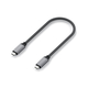 Satechi pleteni kabel, od USB-C do USB-C, 40 Gbps, 25 cm, siv