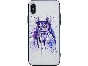 Chameleon Apple iPhone X / XS - Gumiran ovitek (TPUP) - Owl