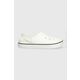 Natikači Crocs Crocband Clean Clog bela barva, 208371 - bela. Natikači iz kolekcije Crocs. Model je izdelan iz sintetičnega materiala. Idealno za bazen, plažo ali sprehode.