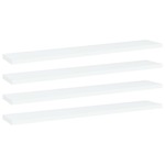 vidaXL Dodatne police za omaro 4 kosi bele 60x10x1,5 cm iverna plošča