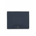 Tommy Hilfiger Velika moška denarnica Th Monogram Mini Cc Wallet AM0AM12175 Mornarsko modra