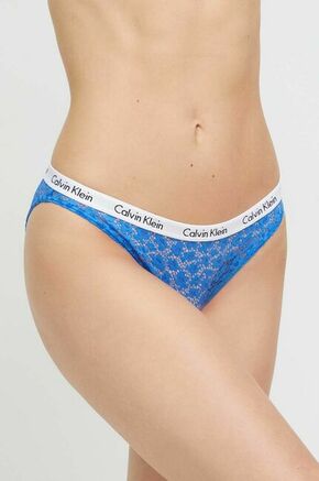 Spodnjice Calvin Klein Underwear - modra. Spodnjice iz kolekcije Calvin Klein Underwear. Model izdelan iz udobne pletenine.