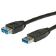 ROLINE kabel USB 3.0 A-A M/F, 1.8 m