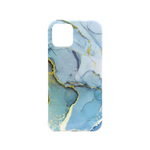 Chameleon Apple iPhone 12 Mini - Gumiran ovitek (TPUP) - Marble - modro-zlat
