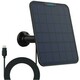 Reolink Solarni Panel 2, 6 W, solarno napajanje kamer serije Argus/Go/Duo/TrackMix, 4 m kabel, USB-C, črn