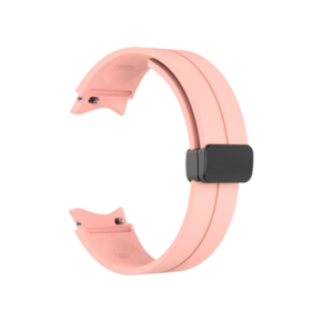 Silikonski pašček za uro (20mm) - Clip svetlo roza