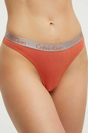 Tangice Calvin Klein Underwear oranžna barva - oranžna. Tangice iz kolekcije Calvin Klein Underwear. Model izdelan iz udobne pletenine.