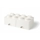 LEGO škatla za shranjevanje 8 - s predali bela 250 x 500 x 180 mm