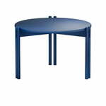 Modra okrogla mizica iz masivnega bora ø 60 cm Sticks – Karup Design