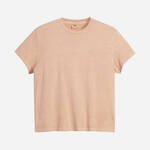 Bombažna kratka majica Levi's oranžna barva - oranžna. Kratka majica iz kolekcije Levi's. Model izdelan iz tanke, elastične pletenine. Izjemno udoben material, izdelan iz naravnih vlaken.