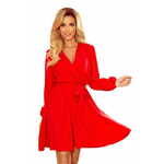 Numoco Ženska obleka 339-1, rdeča, L/XL