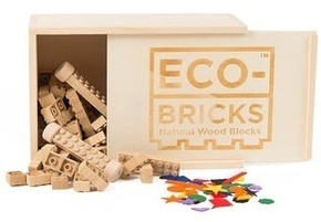 ECO-BRICKS Gradbeni komplet iz bambusa 90 kosov