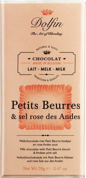 Dolfin Mlečna čokolada - Butterkeks &amp; roza sol