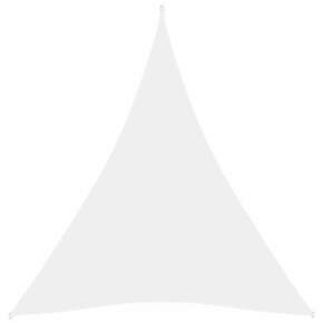 Senčno jadro oksford blago trikotno 5x6x6 m belo
