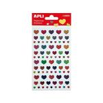 Apli Kids nalepke srca bleščice API13900