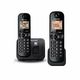 Panasonic KX-TGC212FXB brezžični telefon, DECT, črni