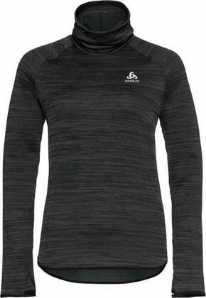 Odlo The Run Easy Warm Mid Layer Women's Black Melange L Tekaša majica