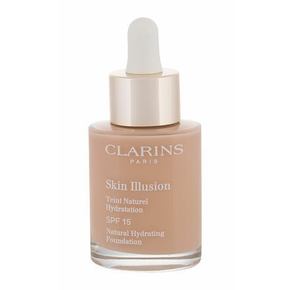 Clarins Skin Illusion Natural Hydrating SPF15 vlažilni puder z uv filtrom 30 ml odtenek 107 Beige
