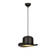 Črna viseča svetilka s kovinskim senčnikom ø 30 cm Sivani – Opviq lights