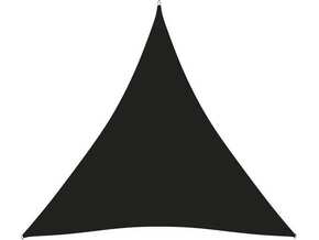 VIDAXL Senčno jadro oksford blago trikotno 5x5x5 m črno