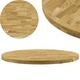 shumee Površina za mizo trden hrastov les okrogla 44 mm 500 mm