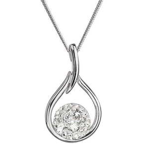 Evolution Group Brezčasna srebrna ogrlica s Swarovski 32075.1 (verižica