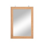 VIDAXL Stensko ogledalo iz trdne tikovine 50x70 cm