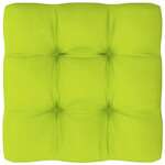 shumee Blazina za kavč iz palet svetlo zelena 80x80x12 cm