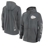 Kansas City Chiefs Nike Cotton Full-Zip Fleece Iron Grey jopica s kapuco, velikost XXL