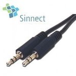 Sinnect kabel audio 3,5 mm stereo jack vtič M/M 1,5 m (14.106)
