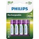 Philips BATERIJA AA - POLNILNA BLISTER 4 KOS (HR06)