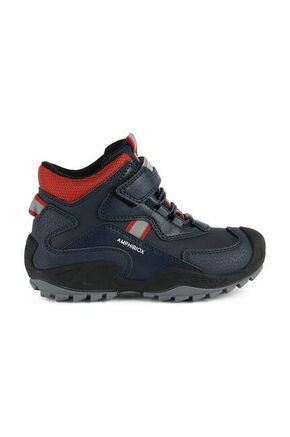 Geox otroški čevlji - mornarsko modra. Čevlji iz kolekcije Geox. Nepodloženi model izdelan iz iz ekološkega usnja.