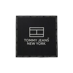 Bombažna rutica Tommy Jeans črna barva - črna. Rutica iz kolekcije Tommy Jeans. Model izdelan iz vzorčaste tkanine.
