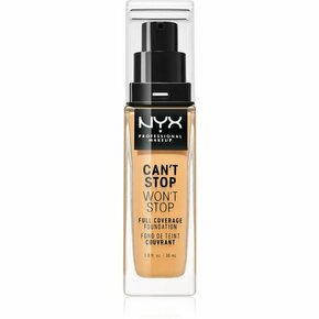 NYX Professional Makeup Can't Stop Won't Stop vodoodporen tekoči puder 30 ml odtenek 12 Classic Tan
