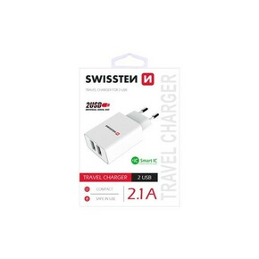 Swissten adapter za omrežni polnilec 2 x USB vtičnica