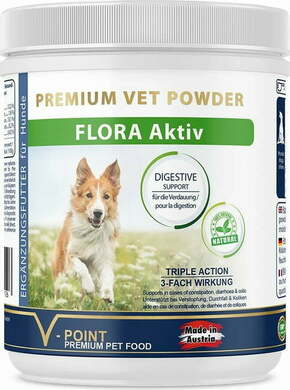 V-POINT FLORA Aktiv zeliščni prašek za pse - 250 g