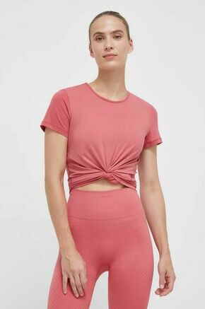 Kratka majica za vadbo Casall roza barva - roza. Kratka majica za vadbo iz kolekcije Casall. Model izdelan iz lahke tkanine z zračnimi mrežastimi deli.