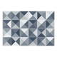 Komplet 24 dekorativnih stenskih nalepk Ambiance Azulejos Shades, 15 x 15 cm