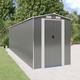 vidaXL Vrtna lopa svetlo siva 192x689x223 cm pocinkano jeklo