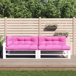 vidaXL Blazine za kavč iz palet 5 kosov roza&nbsp;blago
