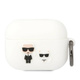 Karl Lagerfeld airpods pro cover biały/white silicone karl &amp; choupette