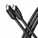 AXAGON bucm2-cm15ab kabel usb-c - usb-c, 1,5 m 5a polnjenje, aluminij, 240w pd, oplot, usb2.0