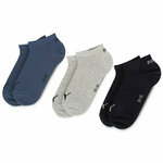 Set 3 parov ženskih nizkih nogavic Puma 261080001 Navy/Grey/Nightshadow Blue 532