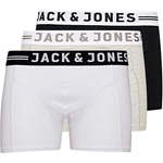 Jack&amp;Jones 3 PACK - moški boksarji 12081832 Light Grey Melange (Velikost L)
