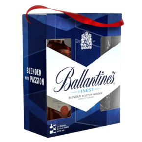 Ballantine's Škotski whisky Ballantine's Finest + 2 kozarca 0