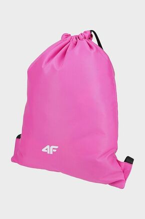 Otroški nahrbtnik 4F roza barva - roza. Otroški nahrbtnik tipa vreča iz kolekcije 4F. Model izdelan iz tekstilnega materiala.