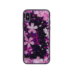 Chameleon Apple iPhone X/XS - Gumiran ovitek (TPUP) - Pink Flowers
